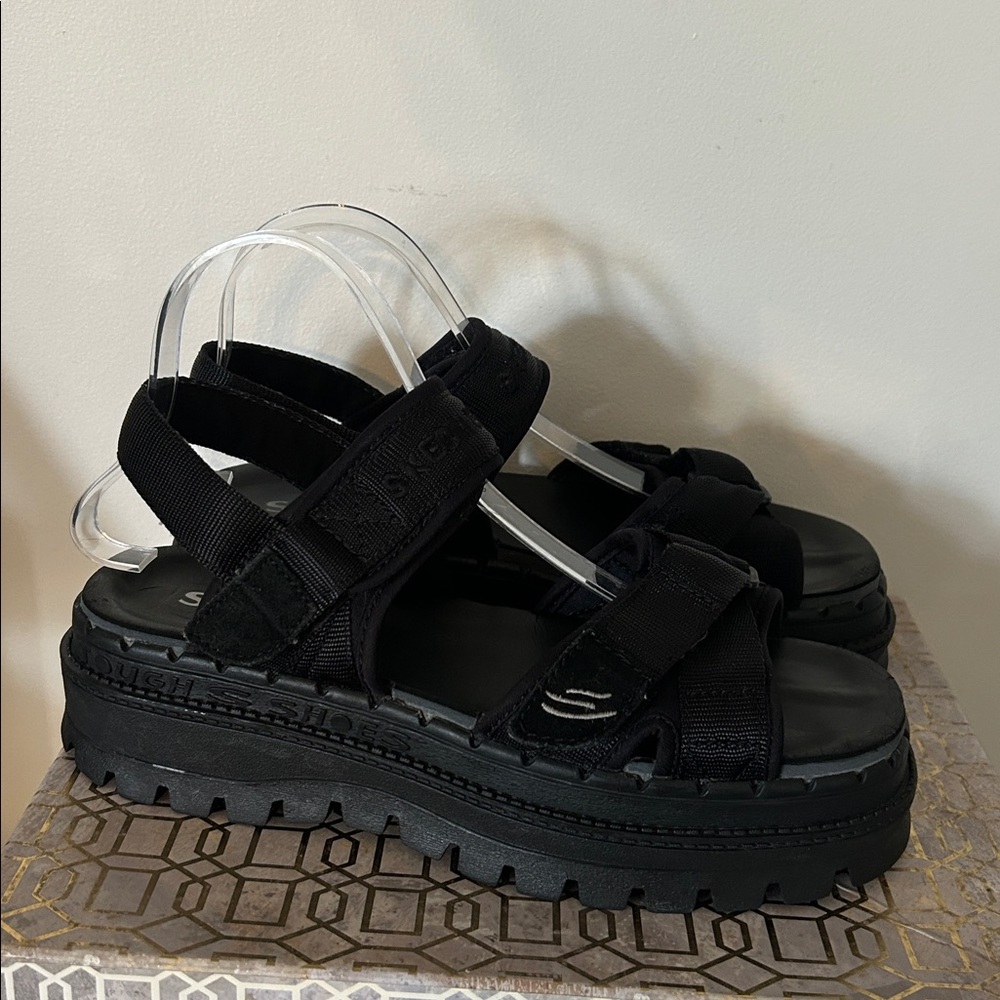 Vintage Rare Sketchers Tough Shoes Y2K Chunky Platform Sandals Women’s size 10